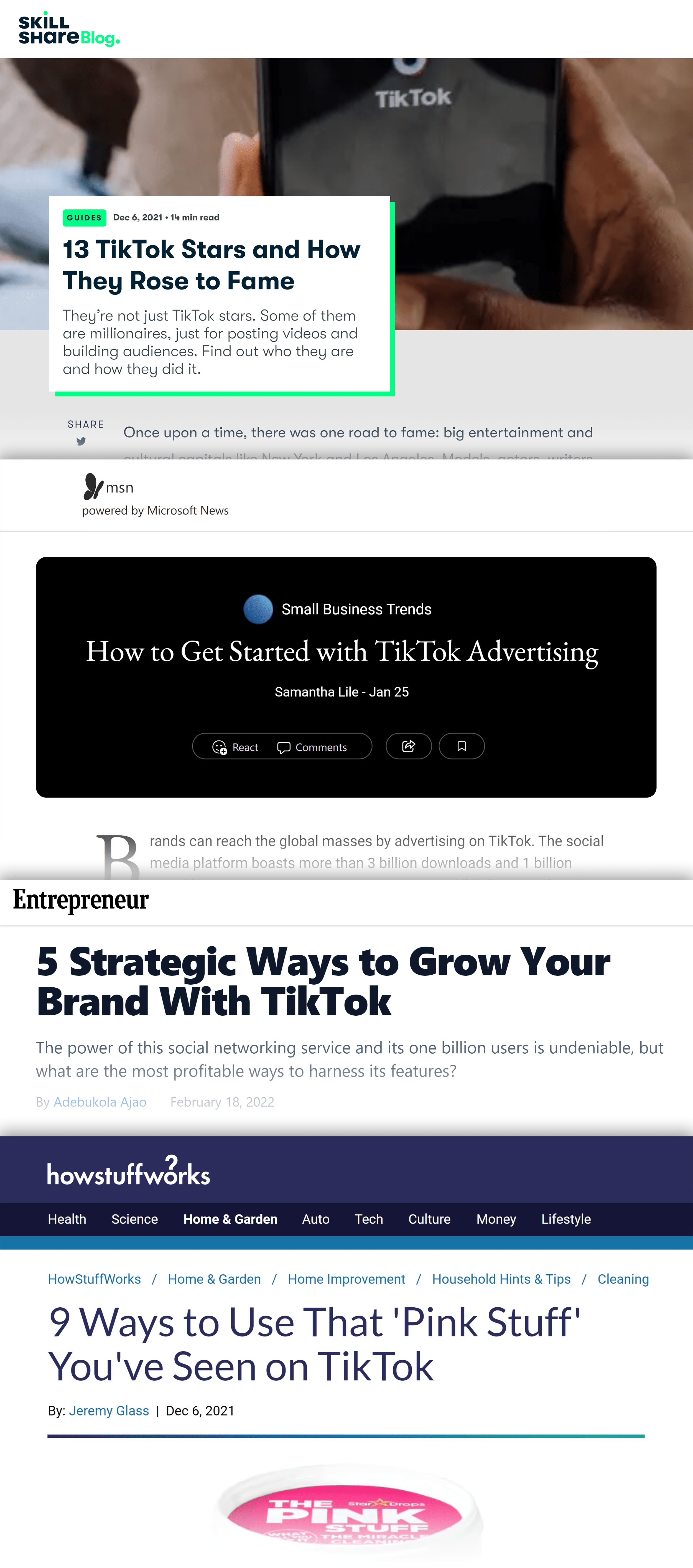 TikTok kullanıcıları – Backlink kolajı TikTok users – Backlinks collage