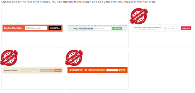 MailMunch Top Bar Themes