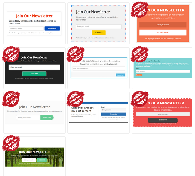 MailMunch Embedded Themes