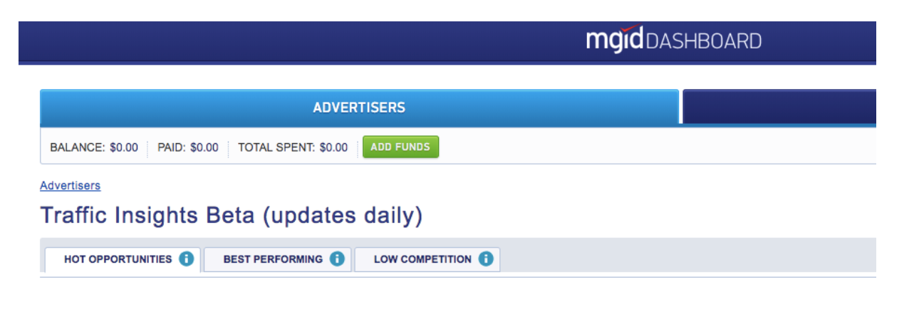 Mgid überprüft MGID-Traffic-Insights Mgid review MGID traffic insights