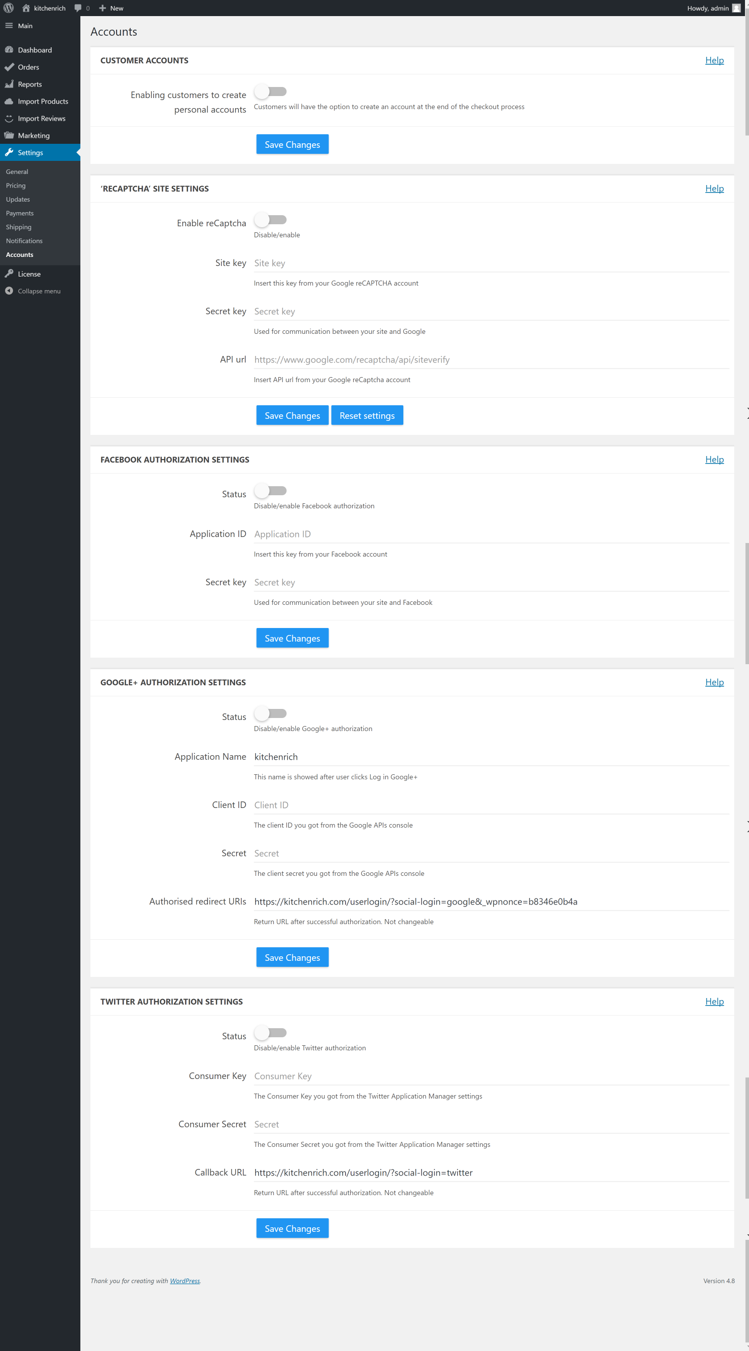 funzionalità di importazione del prodotto alidropship