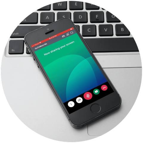 screen sharing using GoToMeeting