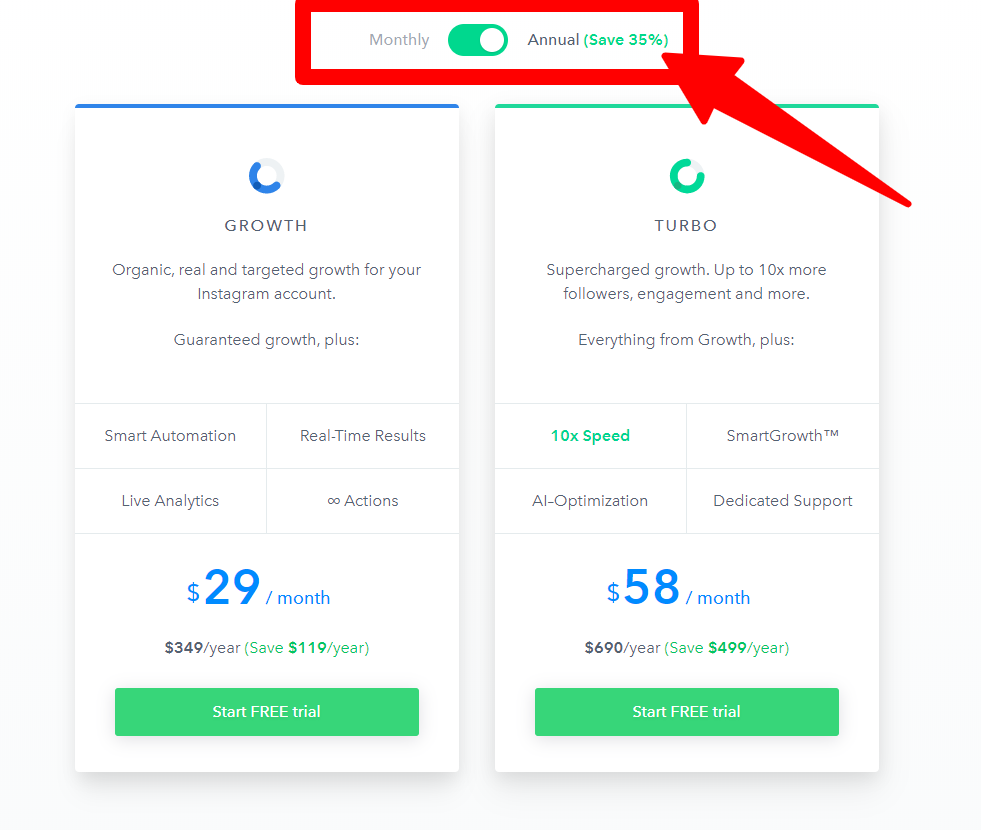 定價——SocialCaptain vs Kicksta Pricing-–-SocialCaptain vs Kicksta