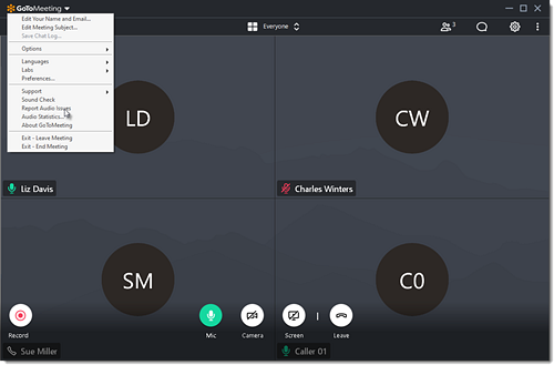 Reportar problema no gotomeeting