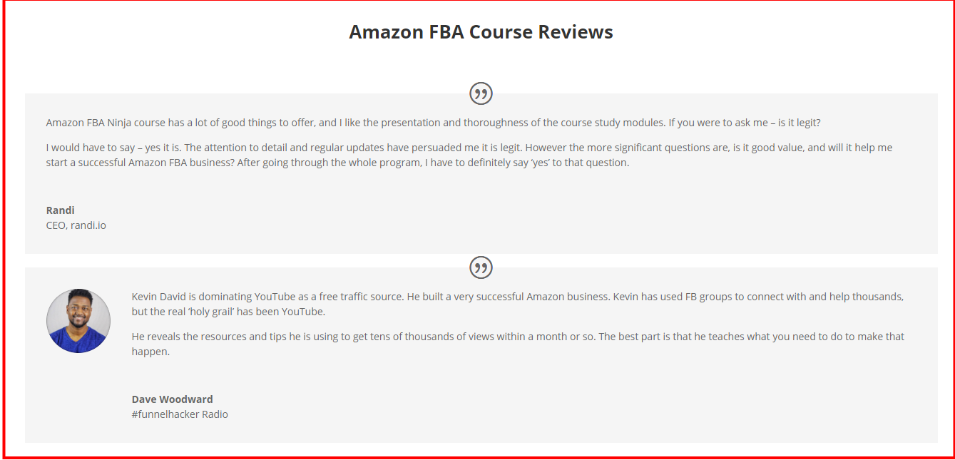 Amazon FBA Course Review