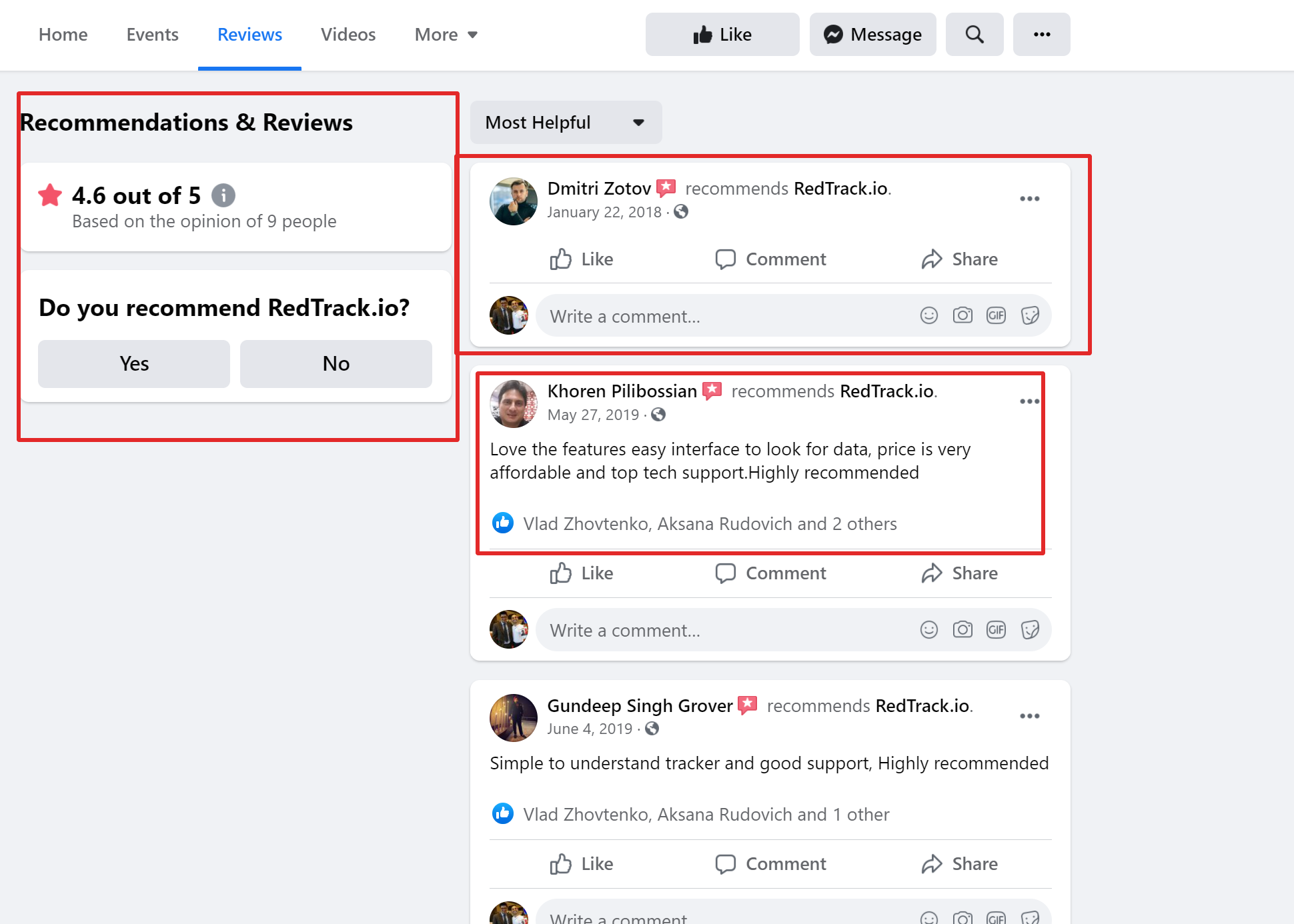 Redtrack 在線評論
