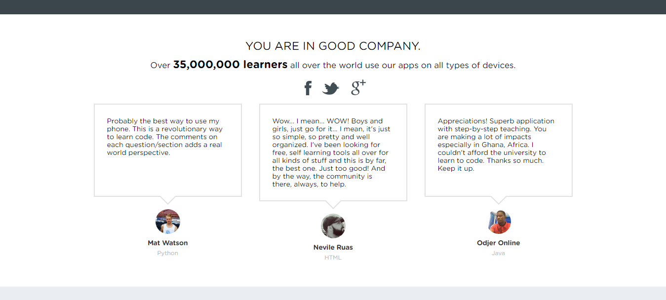 SoloLearn 客戶評論 SoloLearn Customer Reviews