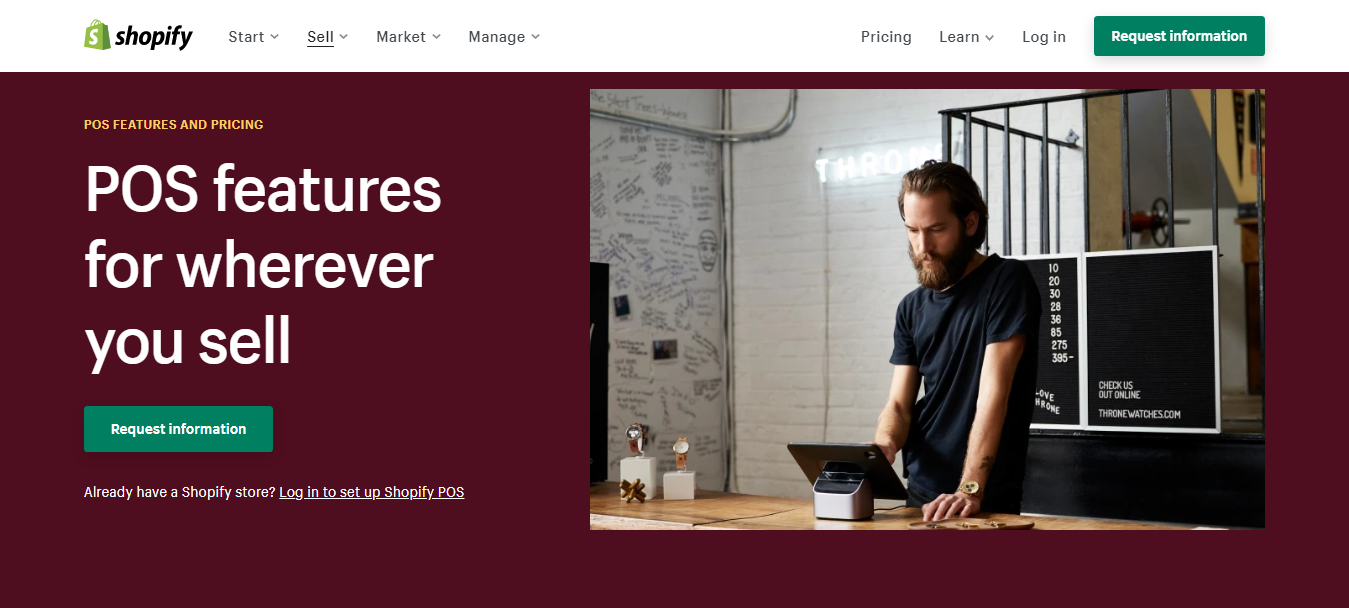 Shopify ميزة نقاط البيع Shopify POS Feature