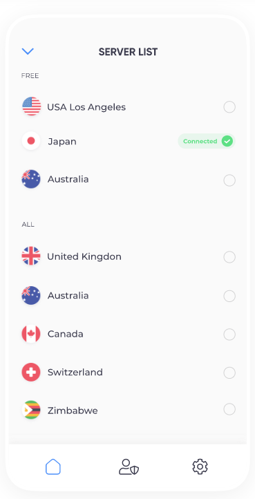 Serverliste Server List