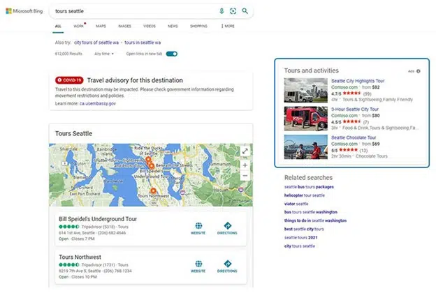 Beispiel für vertikale Anzeigen