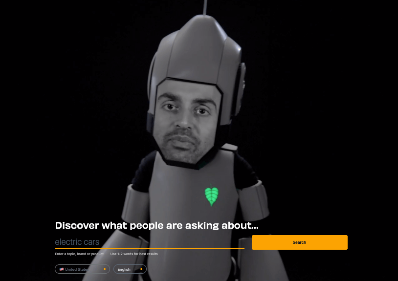 Herramienta de escucha de búsqueda AnswerThePublic