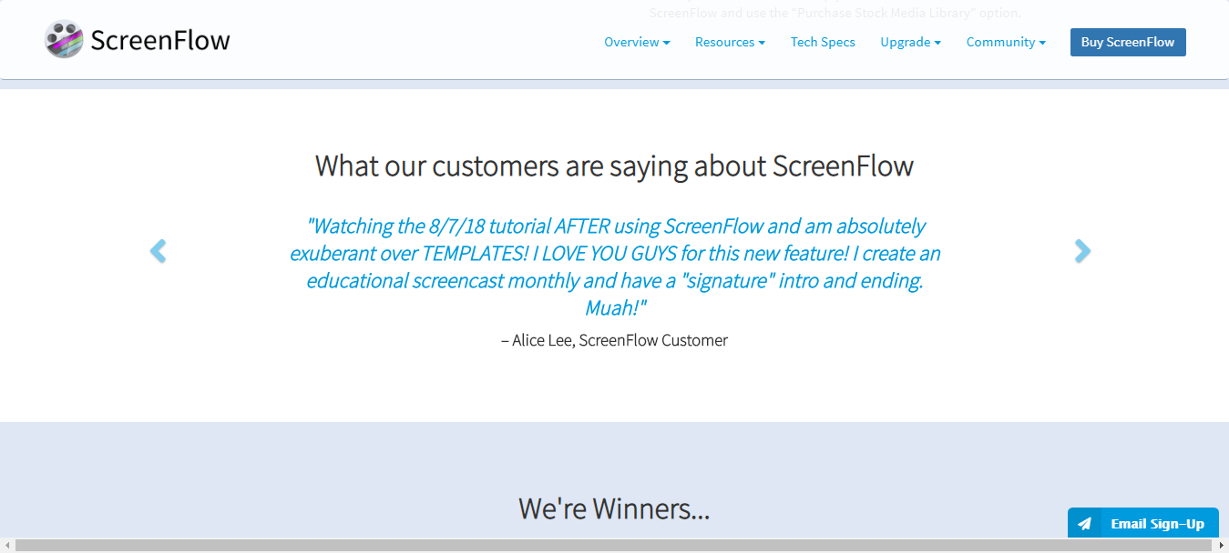 Screenflow 客户评论 Screenflow Customer Reviews