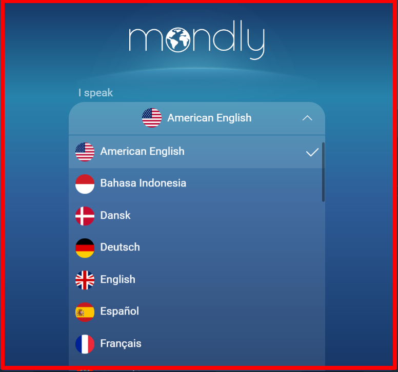 Mondly - Lingua Mondly - Language