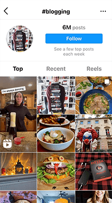 اتبع علامات التصنيف المفضلة لديك للحصول على الإلهام لمنشوراتك الخاصة