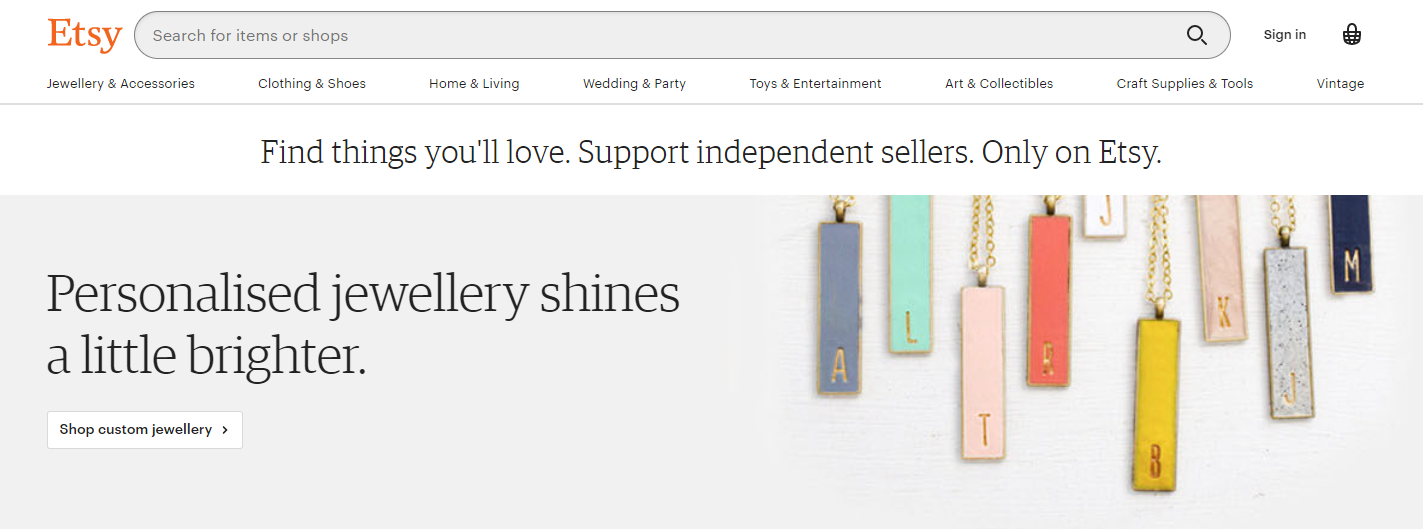 Etsy-Overview: Online Flea Markets