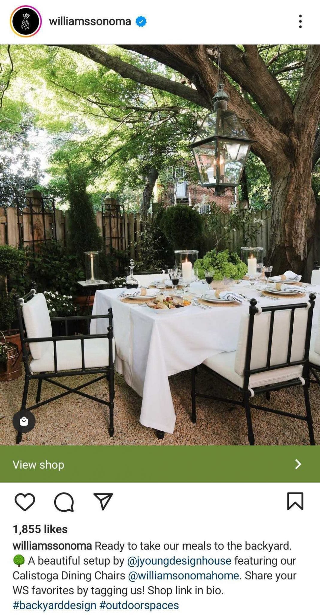 commerce de détail social - williamssonoma