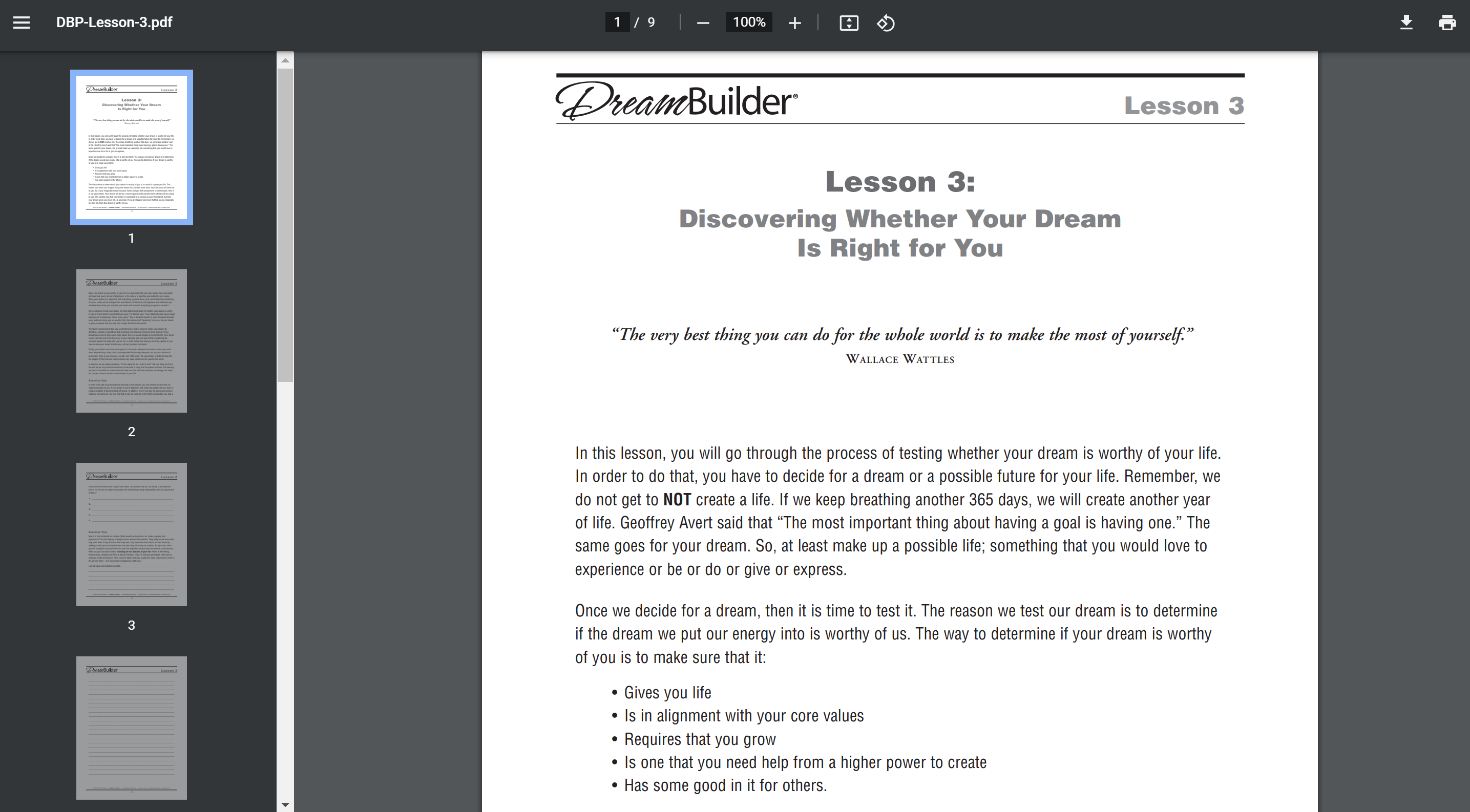 Mary Morissey Dreambuilder