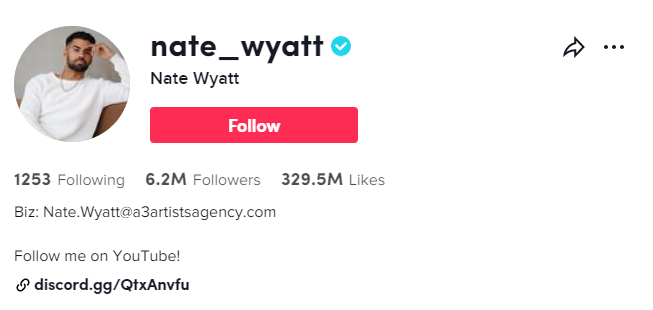 Influenceur Nate Wyatt