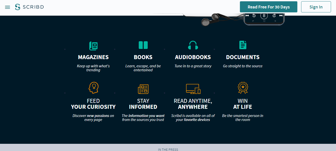 Caractéristiques de Scribd