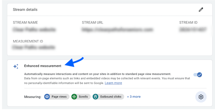 medição aprimorada ga4