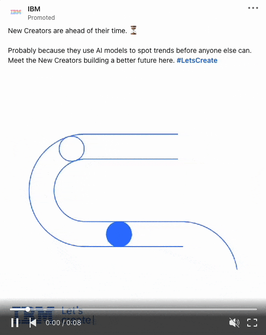 إعلان IBM يروج لخدماتهم