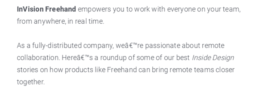 InvisionCrossのスクリーンショットがフリーハンドツールを販売