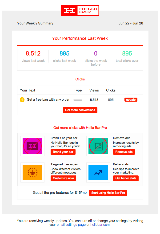 لقطة شاشة لتطبيق Hello Bar Mobile