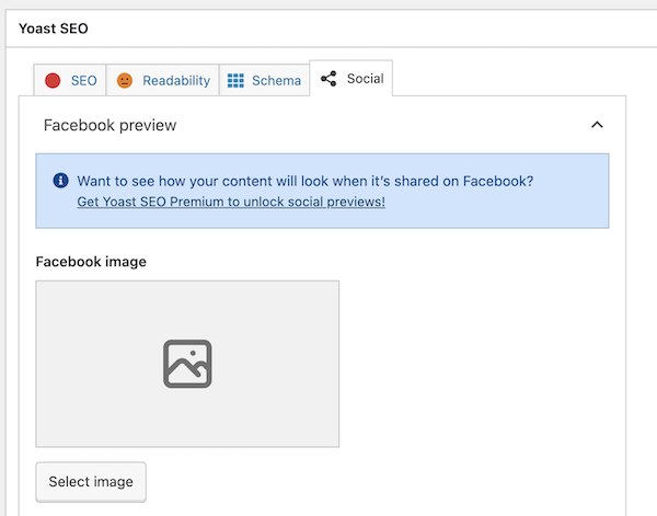Google에서 더 높은 순위를 매기는 방법 - yoast 소셜 이미지 탭