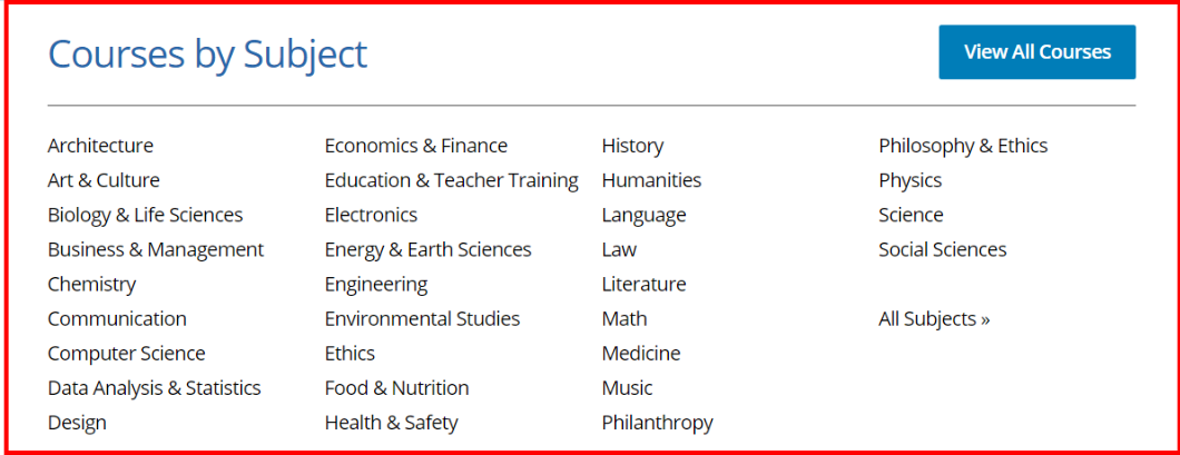 Kursus edX edX Courses
