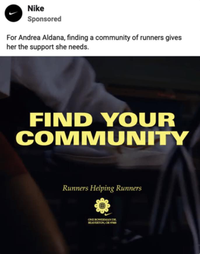 nike inspirująca wiadomość marketingowa