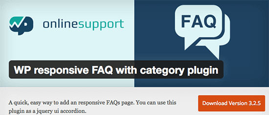 wp responsive faq WP