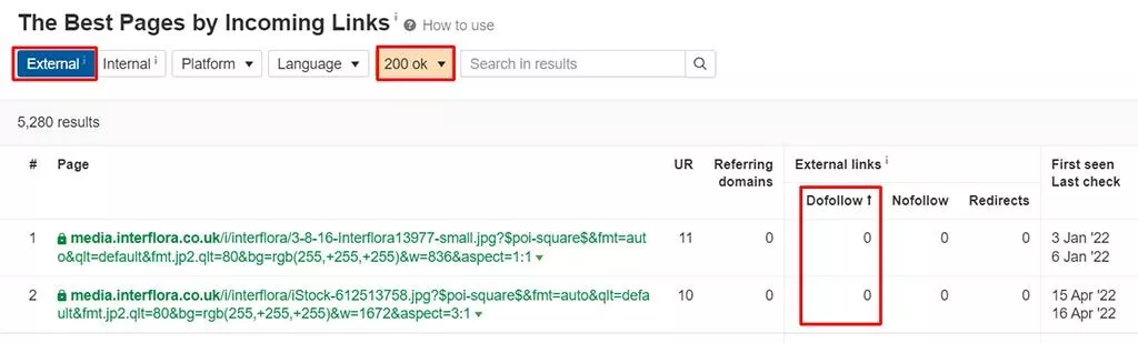按升序對結果進行排序