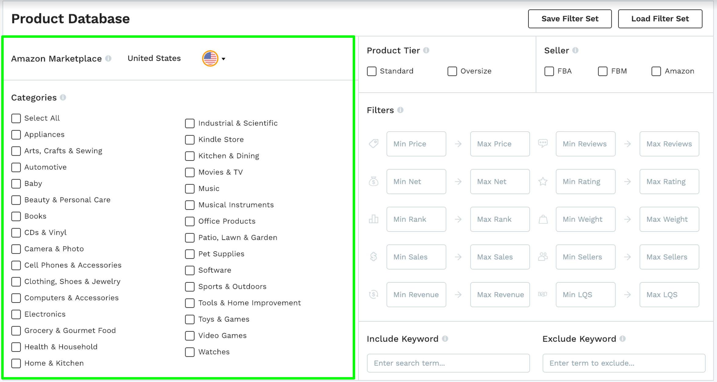 Jungle Scout Product Database 