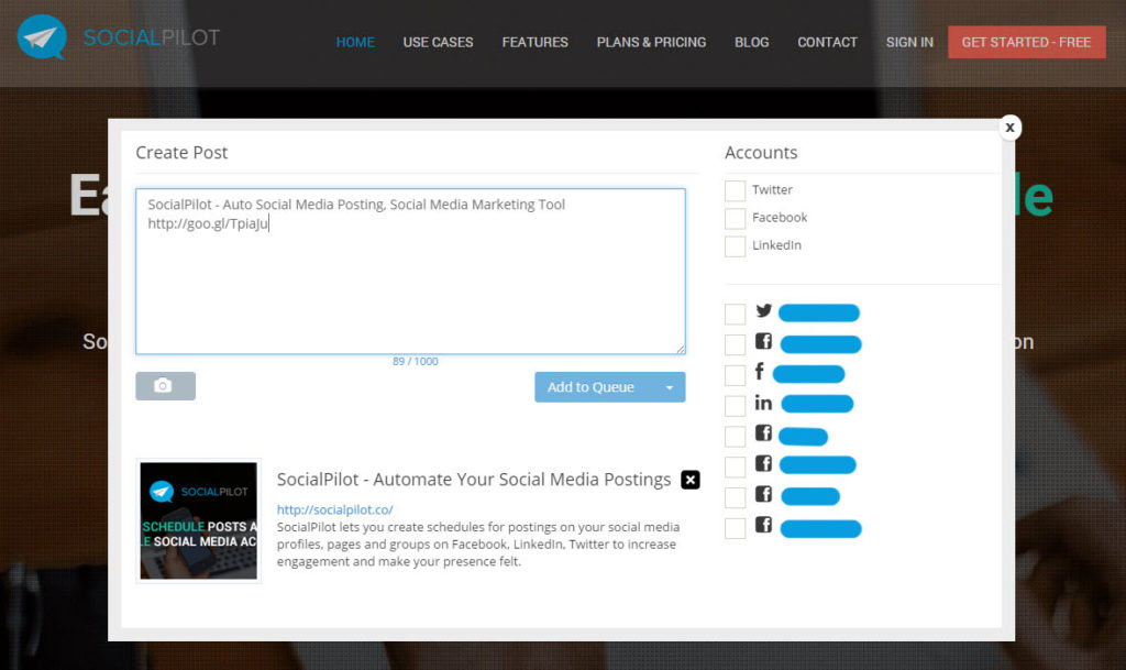 socialpilot chrome sharing- socialpilot review