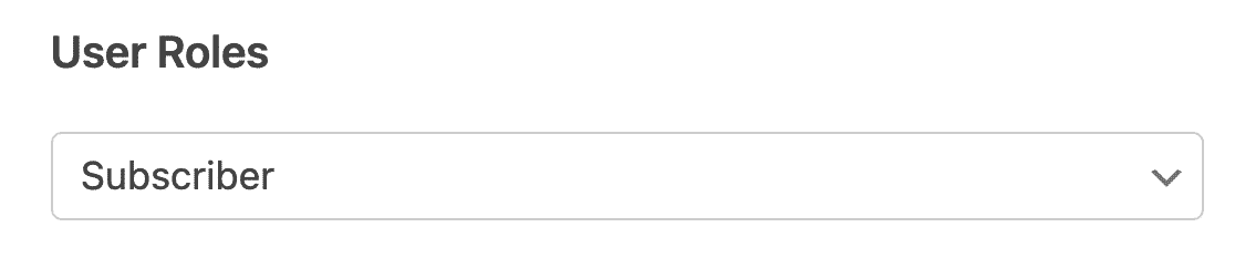 사용자 역할 - WordPress 사용자 등록 양식