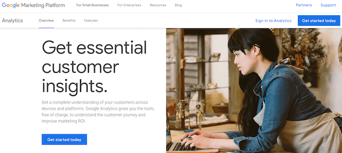 Google Analytics - Content Marketing Analytics Tool