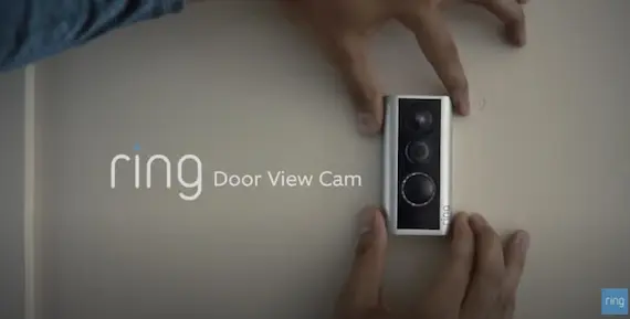لقطة شاشة لفيديو يوتيوب: كاميرا Ring Door View Cam - وجهة نظر جديدة. Screenshot of YouTube video: Ring Door View Cam - A New Point of View.