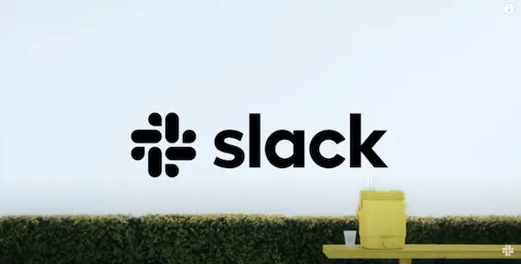لقطة شاشة لفيديو يوتيوب: ربما سمعت عن سلاك. Screenshot of YouTube video: You've Probably Heard of Slack.