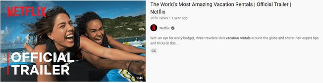 Référencement YouTube de Netflix