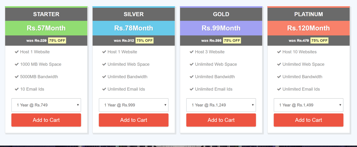 Coupon MicroHost - plans tarifaires MicroHost Coupon- pricing plans