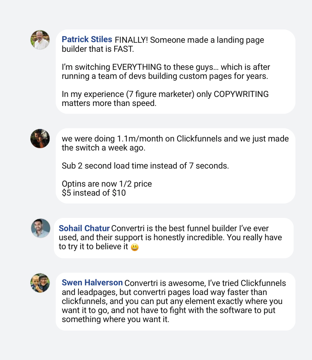 Kesaksian dan Ulasan Convertri Convertri Testimonials and Reviews