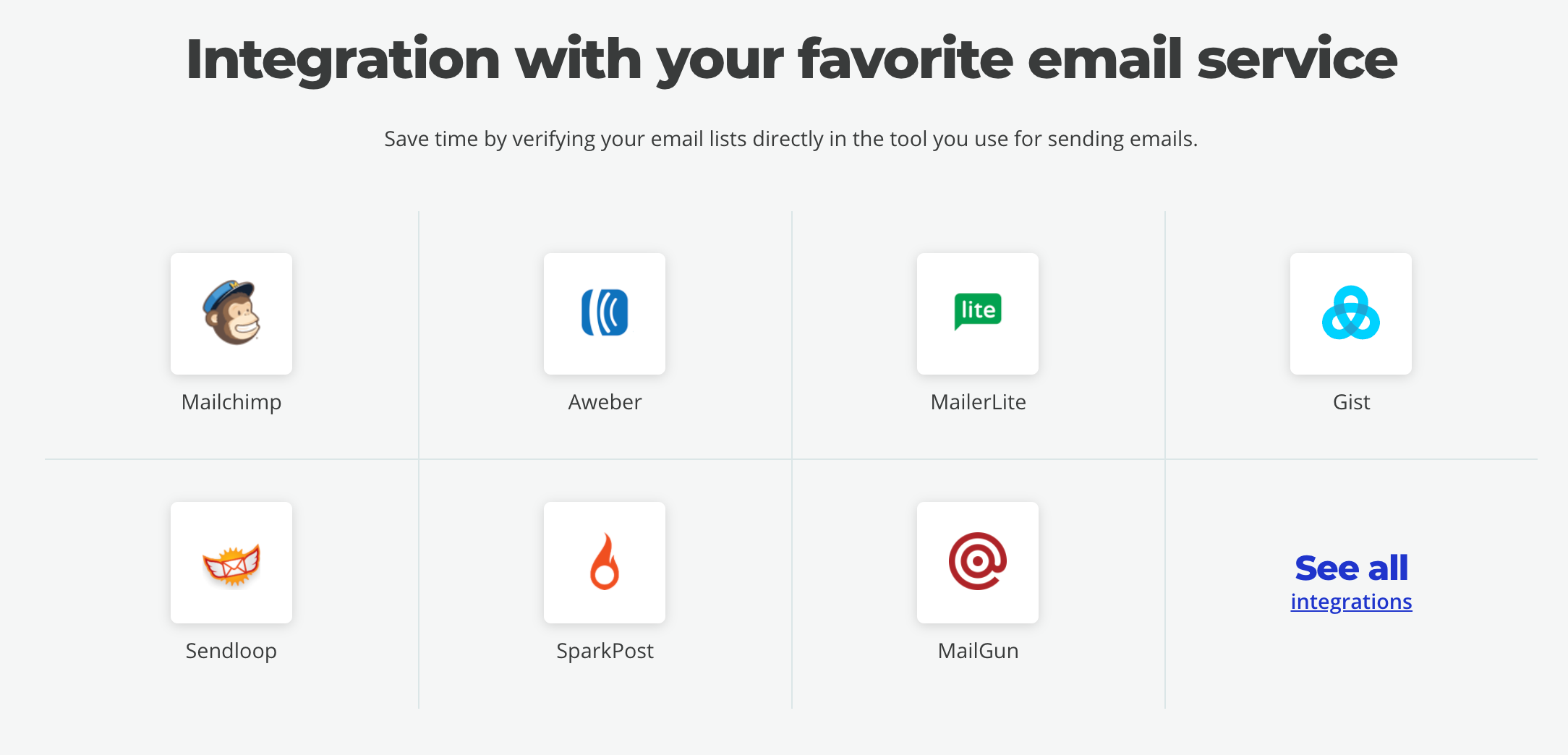 Daftar Integrasi- verifikasi daftar email