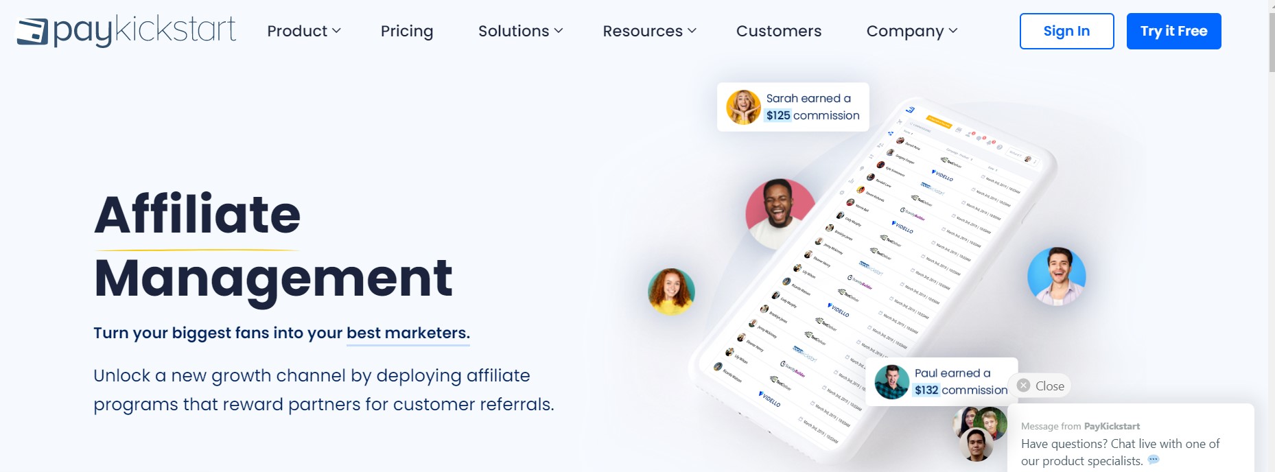 PaykickStart Affiliate Program