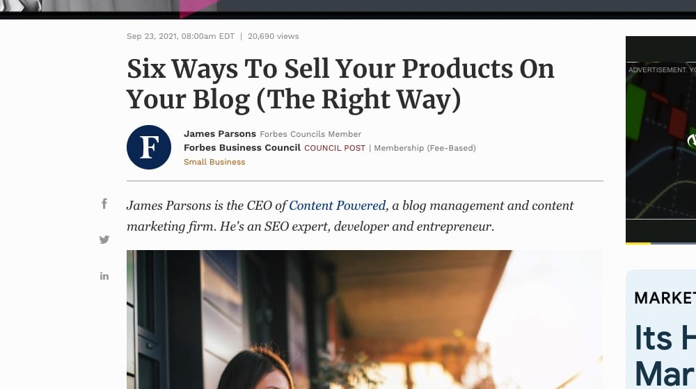 Профиль автора Forbes