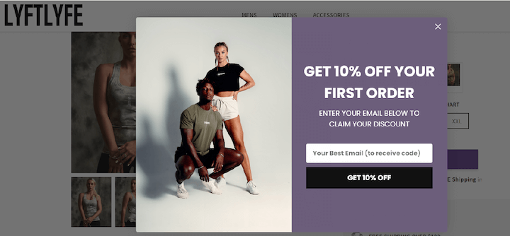 как увеличить средний чек - пример промо предложения