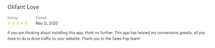 SalesPop 客户评论 SalesPop Customer Reviews