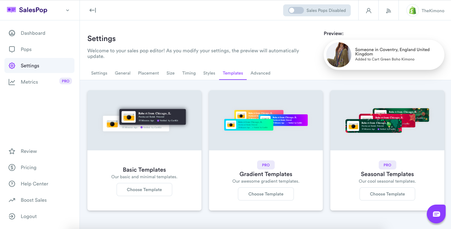 选择模板设计 Choose the Template design