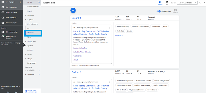 グーグル広告拡張-jmenuナビゲーションのスクリーンショット