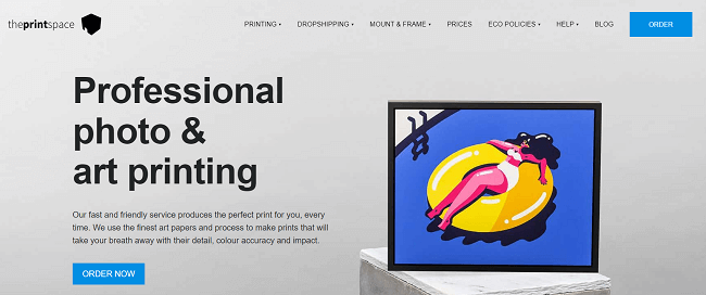 Pagina de pornire a spațiului de imprimare