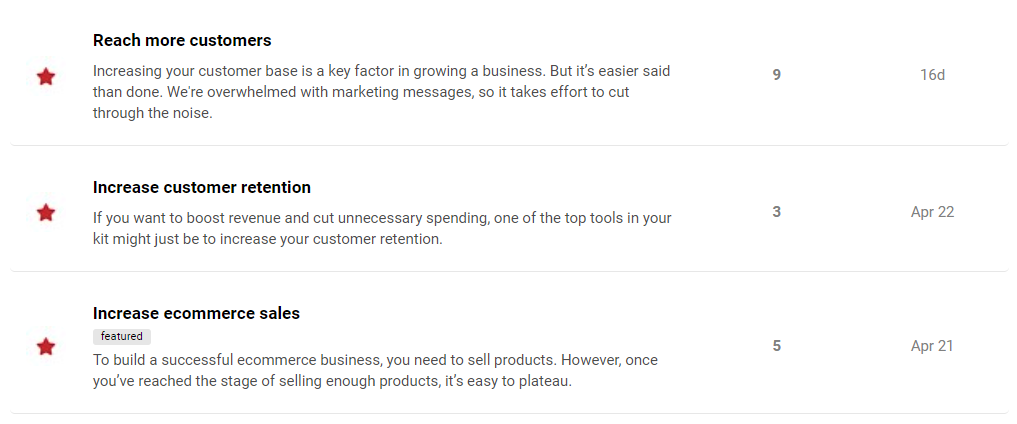 在 CXL Playbook 上設定目標的屏幕截圖